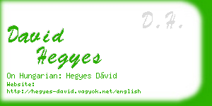 david hegyes business card